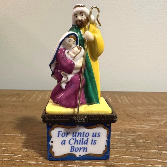 NEW Midwest of  Cannon Falls HOLY FAMILY Hinged Box - Picture 8 of 10